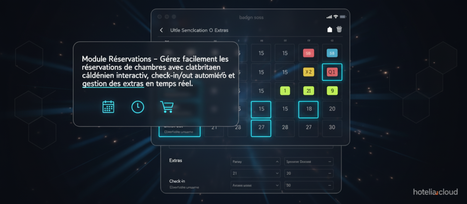 Tableau de bord Hotelia
